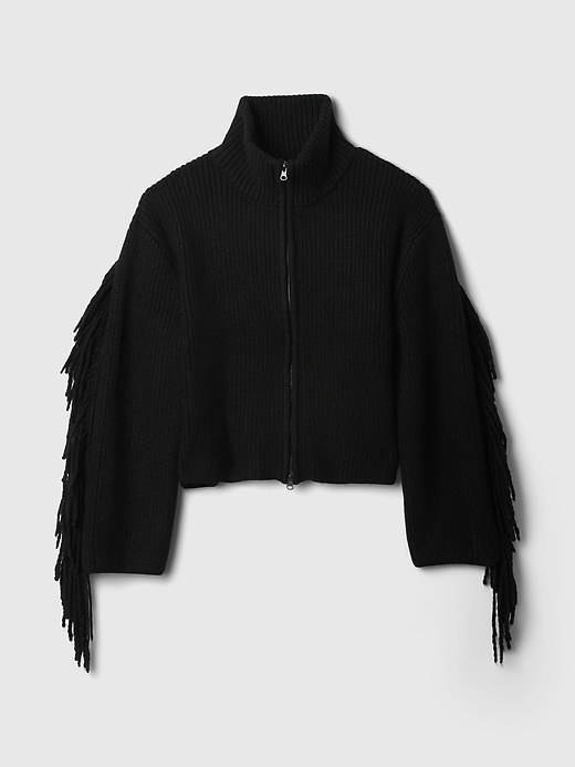 Image number 5 showing, Fringe Zip Cardigan