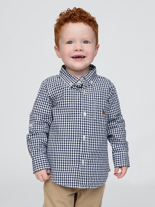 Image number 1 showing, Baby & Toddler Poplin Shirt