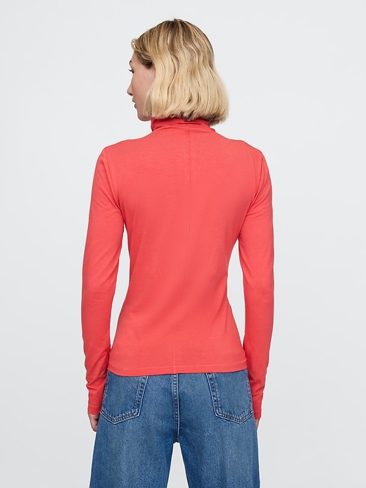 2 of 8 showing, with the color Modern red of product Featherweight Turtleneck