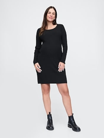 Maternity CashSoft Rib Sweater Midi Dress