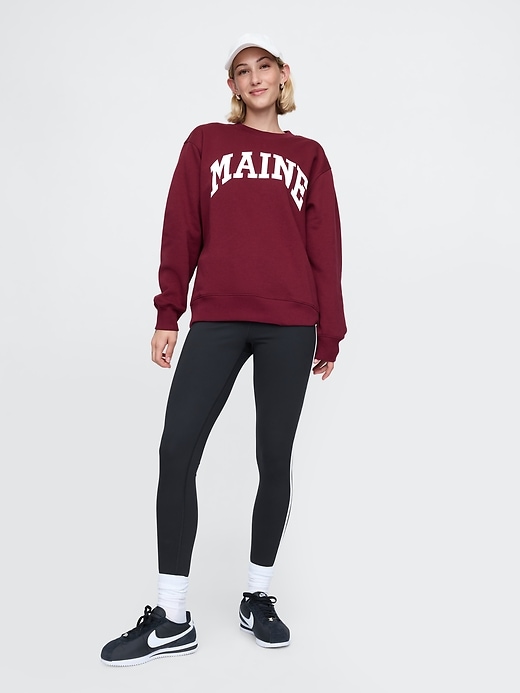2 of 8 showing, with the color red delicious of product VintageSoft State Logo Sweatshirt