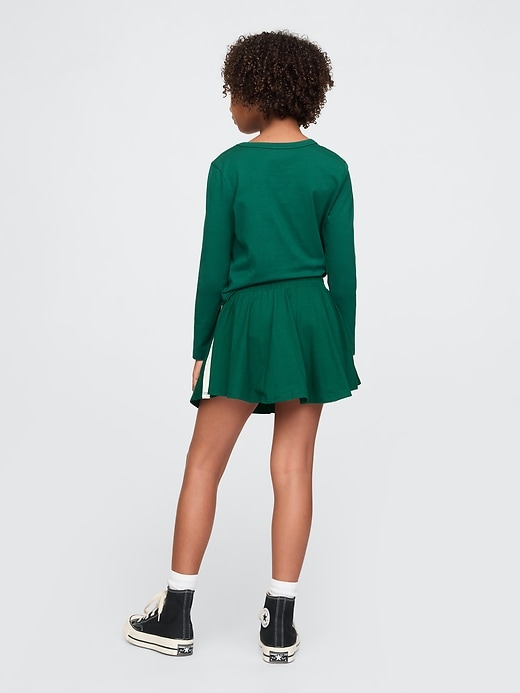 2 of 8 showing, with the color balsam tree green of product Kids Skort Outfit Set
