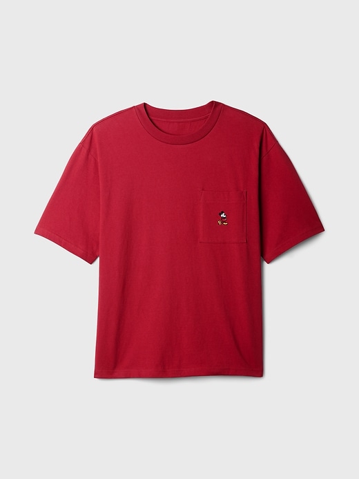 5 of 8 showing, with the color Mickey Mouse sled red of product Gap × Disney Heavyweight Pocket T-Shirt