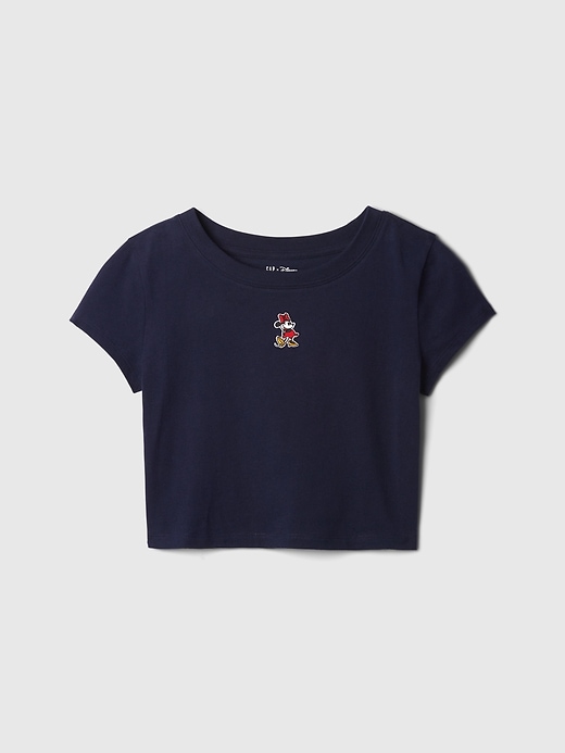 4 of 8 showing, with the color Minnie Mouse navy uniform of product Gap × Disney Kids Embroidered T-Shirt
