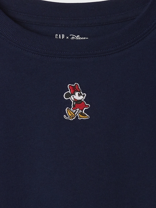 3 of 8 showing, with the color Minnie Mouse navy uniform of product Gap × Disney Kids Embroidered T-Shirt