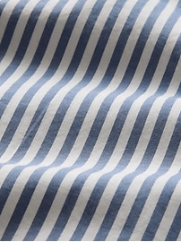 Organic Cotton Striped Poplin Shorts