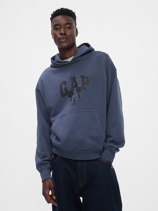 1 of 8 showing, with the color navy uniform of product Gap × Disney Mickey Mouse Logo Hoodie