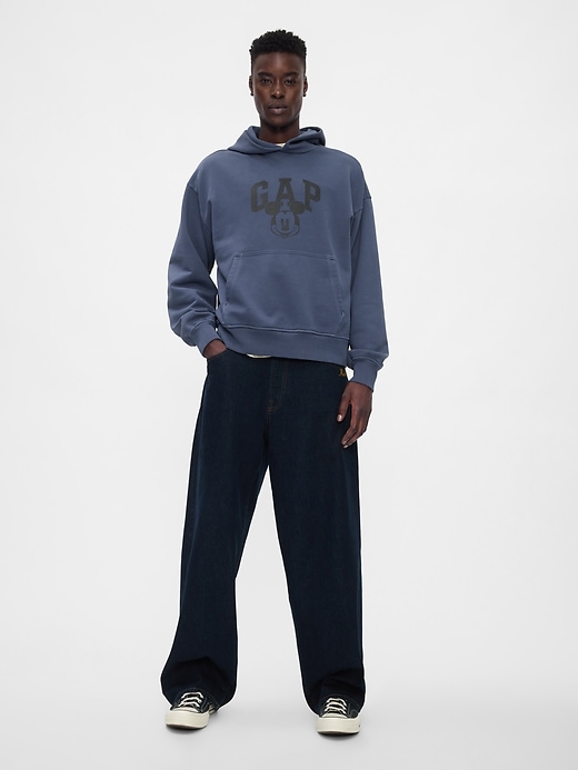 3 of 8 showing, with the color navy uniform of product Gap × Disney Mickey Mouse Logo Hoodie
