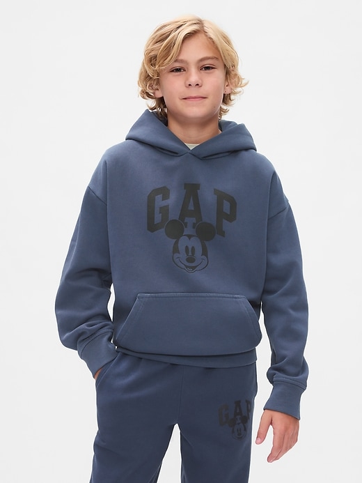 Gap × Disney Kids VintageSoft Mickey Mouse Logo Hoodie | Gap
