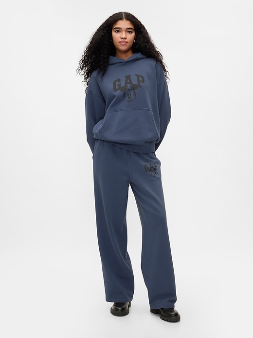 5 of 8 showing, with the color navy uniform of product Gap × Disney Mickey Mouse Logo Hoodie