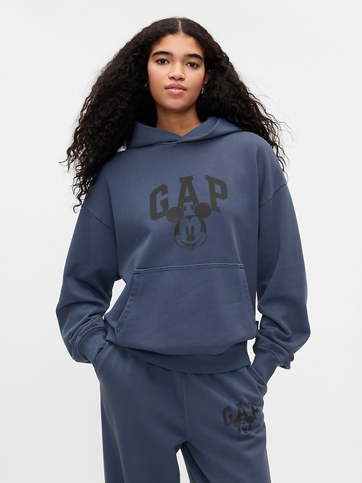 4 of 8 showing, with the color navy uniform of product Gap × Disney Mickey Mouse Logo Hoodie
