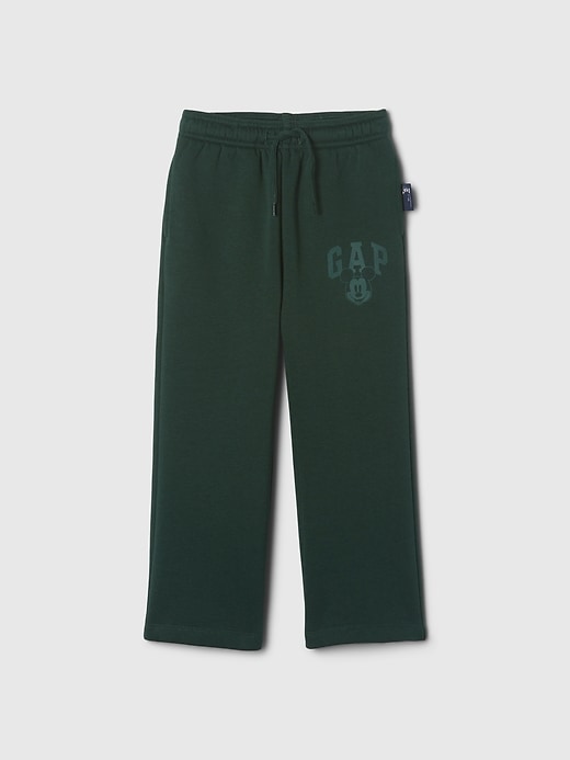 6 of 8 showing, with the color essex green of product Gap × Disney Baby Vintage Soft Mickey Mouse Logo Sweatpants