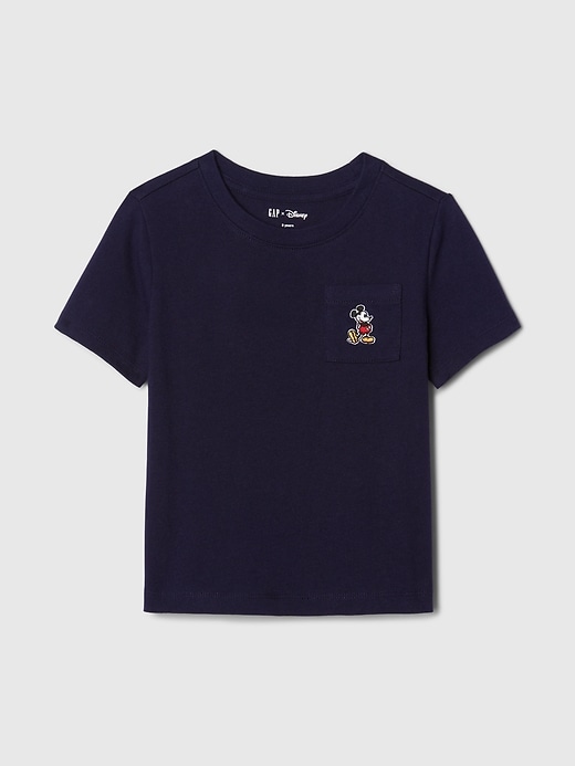 6 of 8 showing, with the color Mickey Mouse navy uniform of product Gap × Disney Baby Pocket T-Shirt