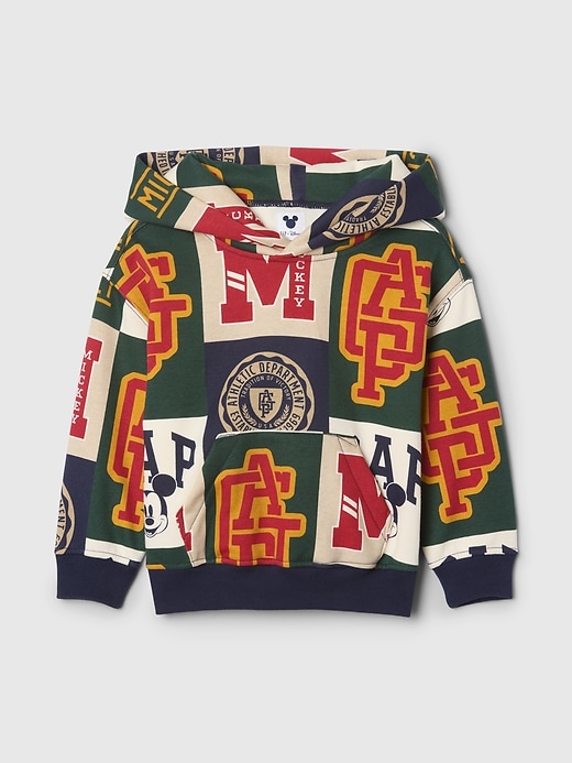 6 of 8 showing, with the color patchwork of product Gap × Disney Baby Vintage Soft Mickey Mouse Logo Hoodie