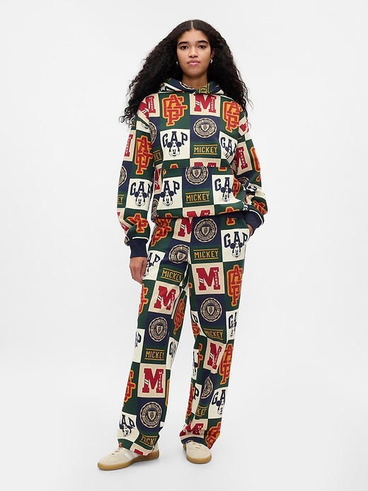 4 of 8 showing, with the color patchwork of product Gap × Disney Logo Baggy Sweatpants