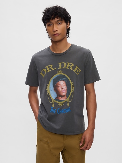 1 of 8 showing, with the color panther of product Dr. Dre Graphic T-Shirt