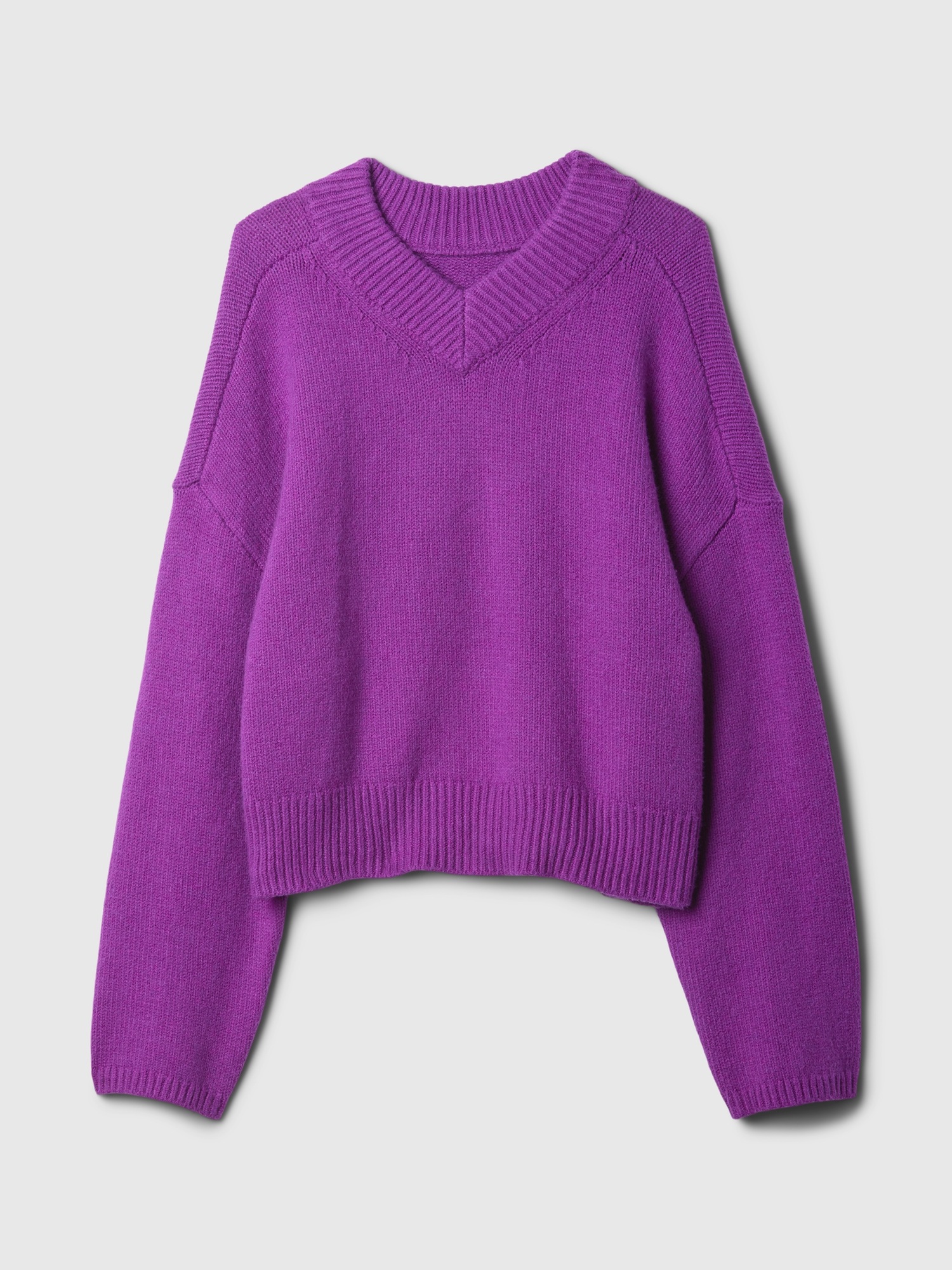CashSoft Cropped High V-Neck Sweater | Gap CashSoft Cropped High V-Neck Sweater | Gap