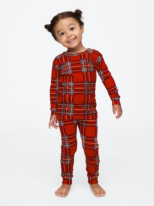 Image number 1 showing, Baby & Toddler Organic Brushed Cotton PJ Set