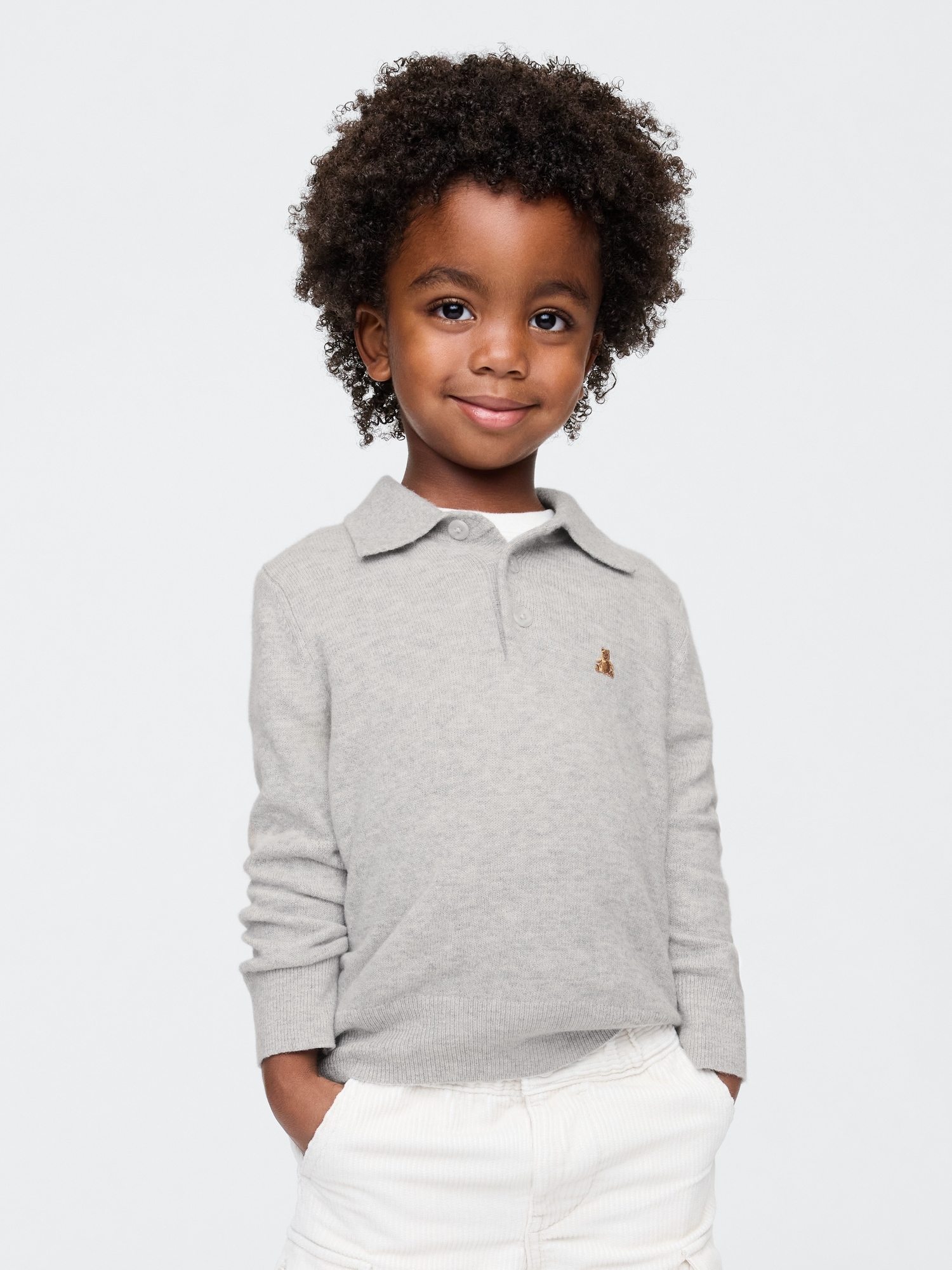 Baby Toddler CashSoft Polo Sweater Gap