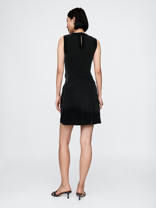 Image number 2 showing, Recycled Velvet Mini Skirt