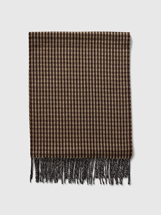 1 of 8 showing, with the color HOUNDSTOOTH BLACK of product Fringe Scarf