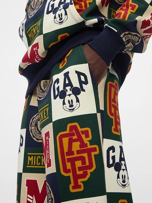 5 of 8 showing, with the color patchwork of product Gap × Disney Logo Baggy Sweatpants