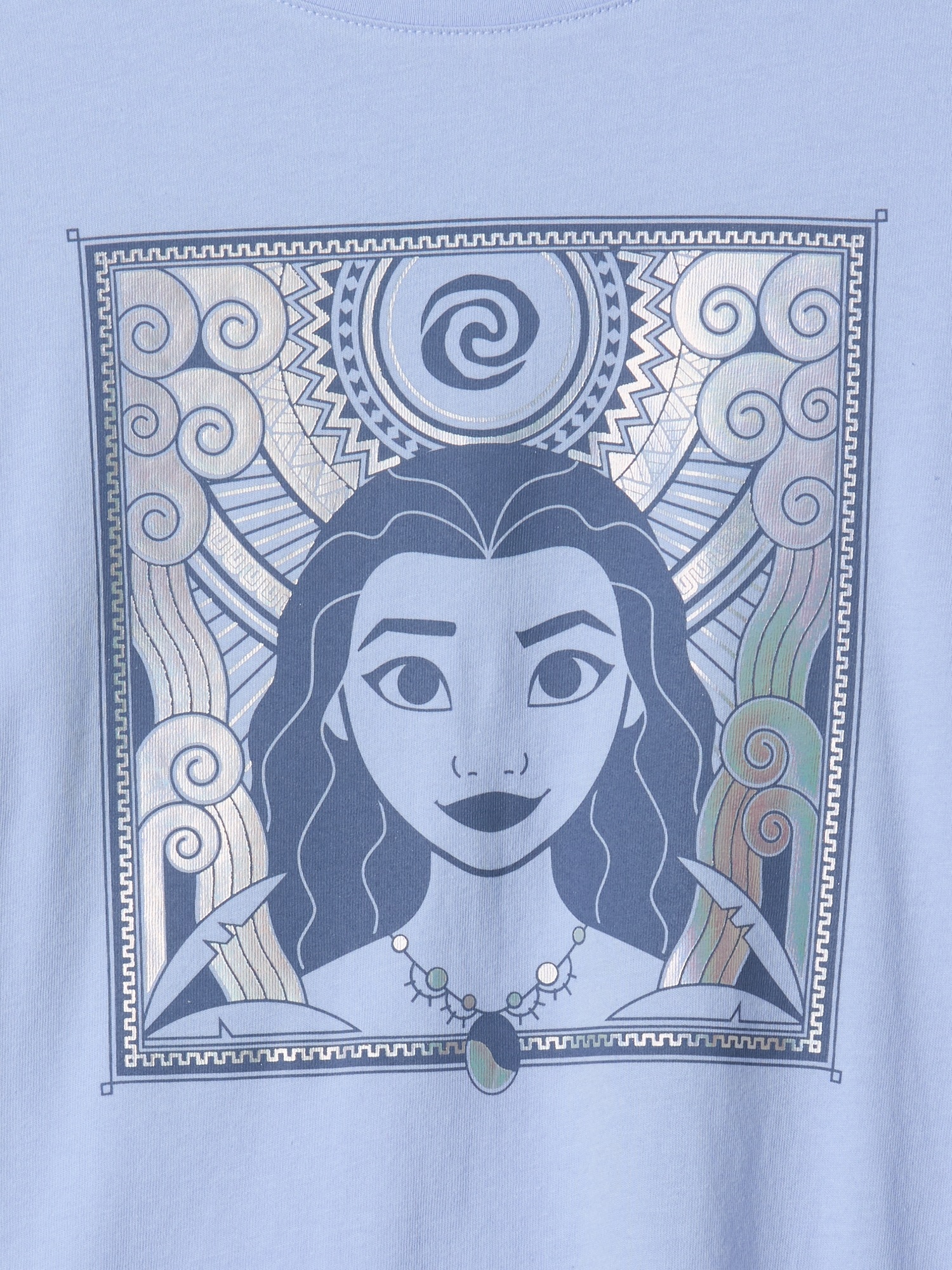 Детская футболка Gap × Disney Kids Moana Graphic, цвет: Синий — фото 3