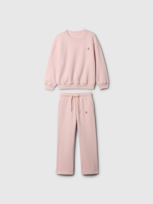1 of 8 showing, with the color misty rose pink of product Baby & Toddler VintageSoft Relaxed Sweat Set