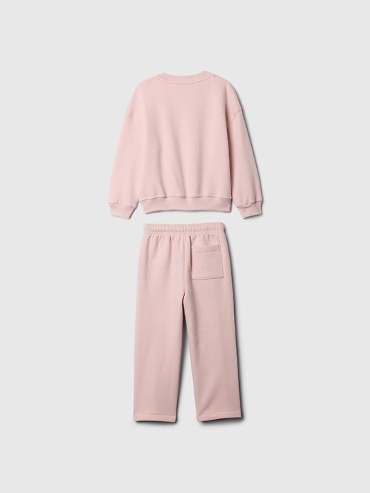 2 of 8 showing, with the color misty rose pink of product Baby & Toddler VintageSoft Relaxed Sweat Set