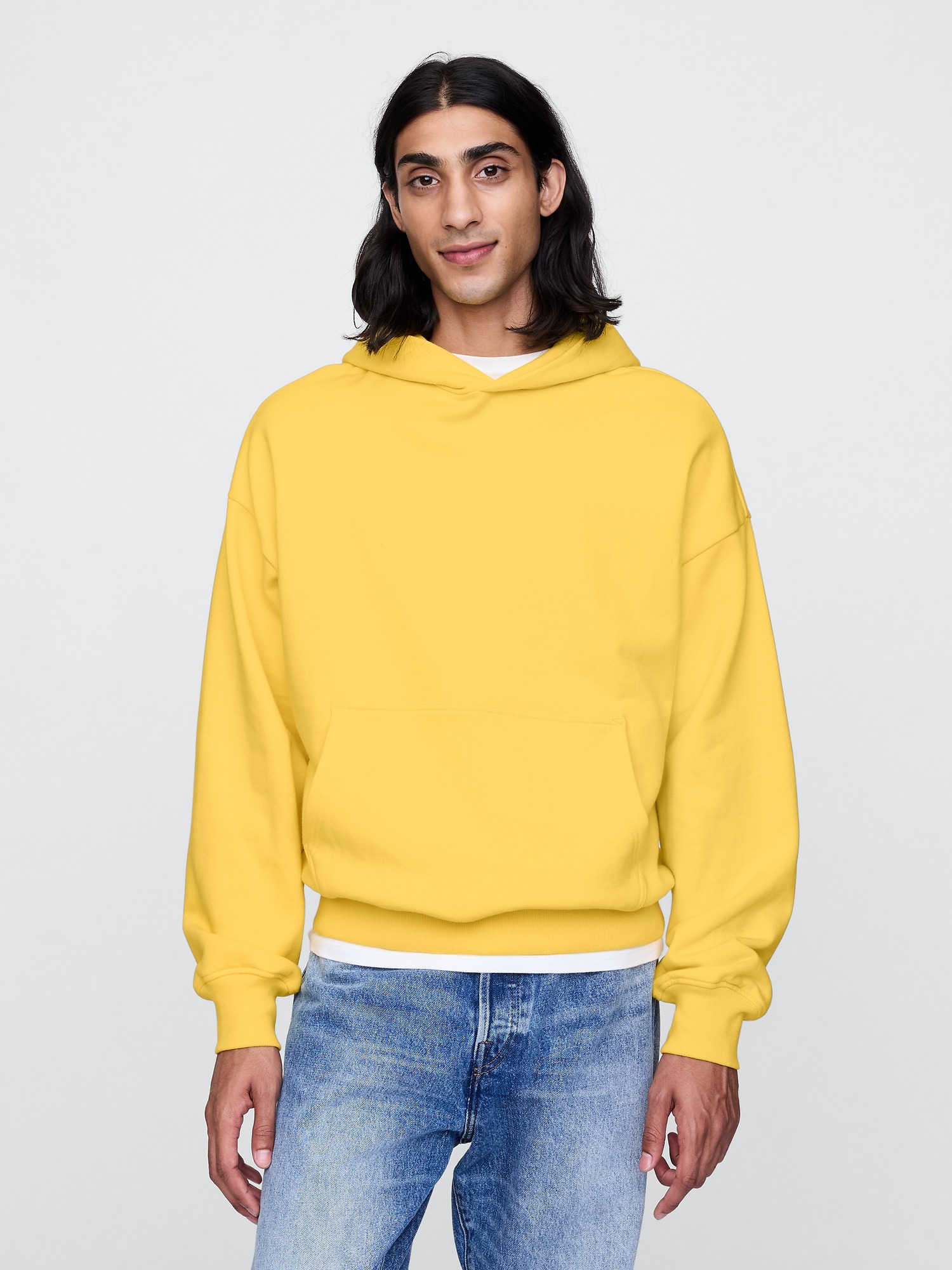 Heavyweight Oversized Hoodie - Yellow