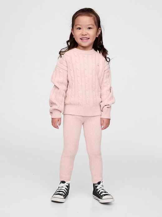 Image number 1 showing, Baby & Toddler CashSoft Rib Sweater Leggings