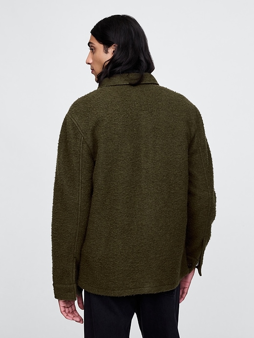 Image number 2 showing, Textured Relaxed Utility Shirt Jacket