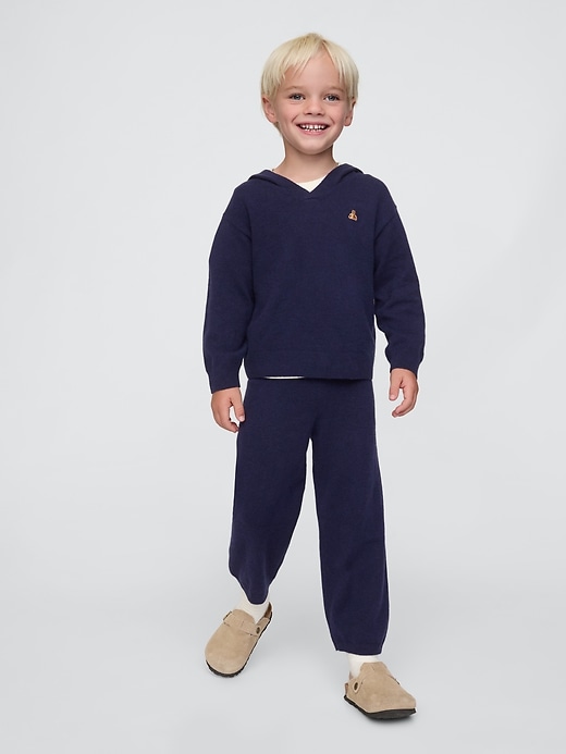 1 of 8 showing, with the color dark night blue of product Baby & Toddler CashSoft Hooded Sweater Set