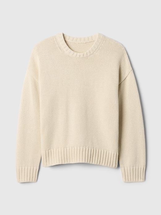 Image number 5 showing, 100% Cotton Relaxed Sweater