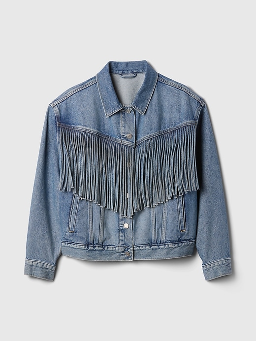 Jacket Gap Oversized Jean Jacket Canada Oversized Fringe Western