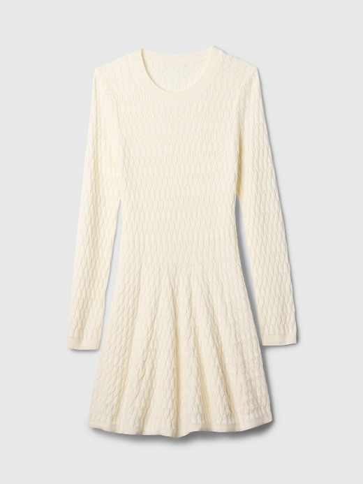Image number 7 showing, CashSoft Pointelle Mini Sweater Dress
