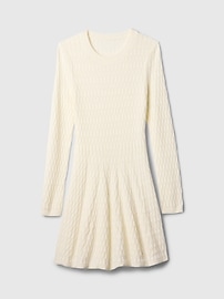 CashSoft Pointelle Mini Sweater Dress