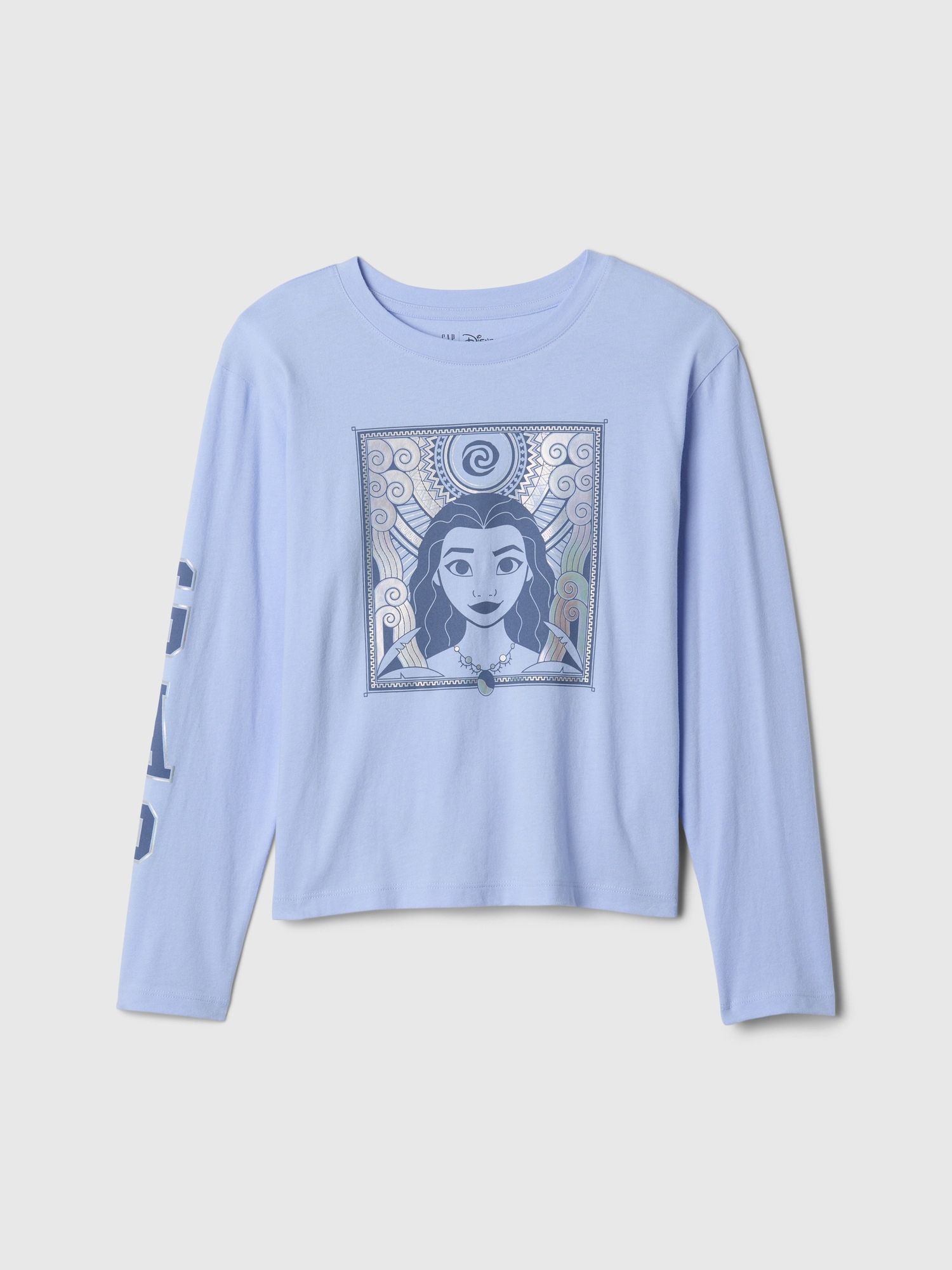 Детская футболка Gap × Disney Kids Moana Graphic, цвет: Синий — фото 5