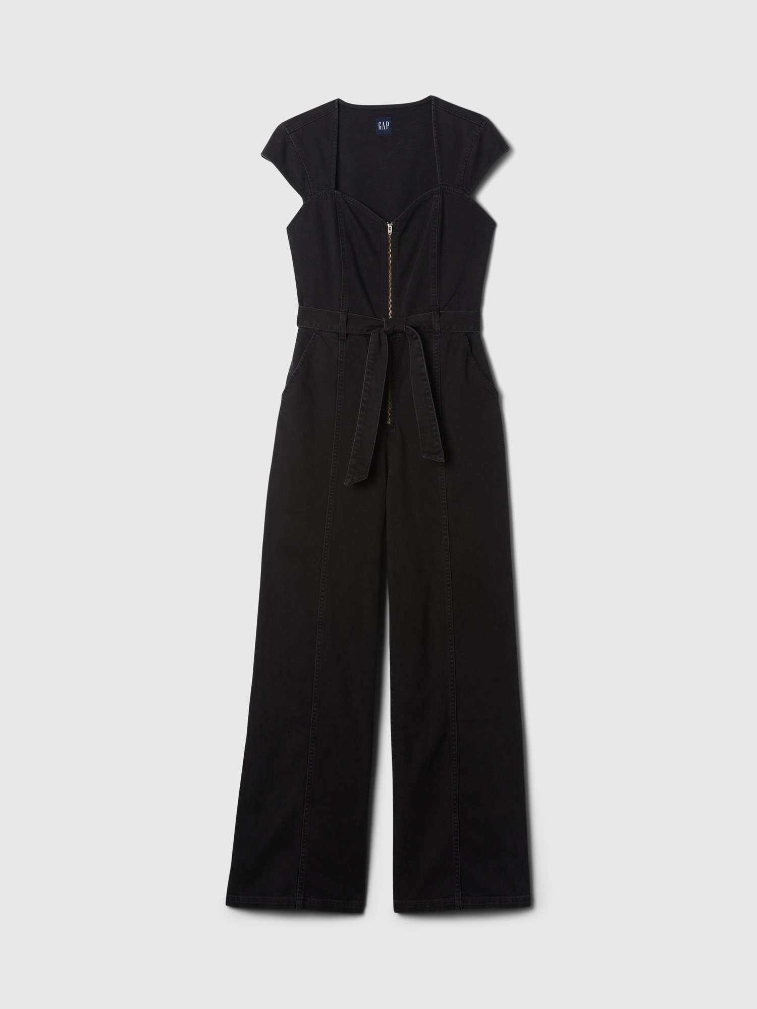 Женские комбинезоны Gap Belted Denim Jumpsuit — фото 6