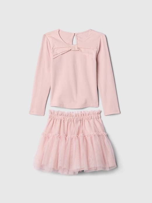 Image number 2 showing, Baby & Toddler Bow Tulle Outfit Set