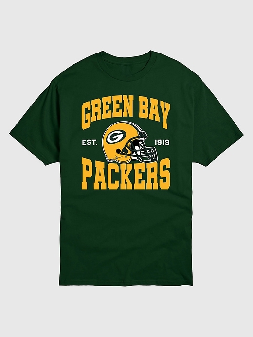 1 of 8 showing, with the color Green of product NFL Green Bay Packers Helmet Graphic Tee