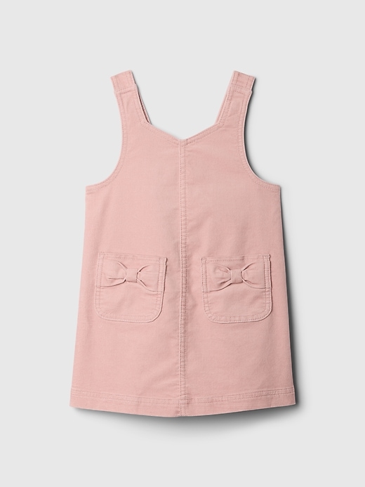 2 of 8 showing, with the color PRIMITIVE pink of product Baby & Toddler Reissue Velvet Jumper Dress