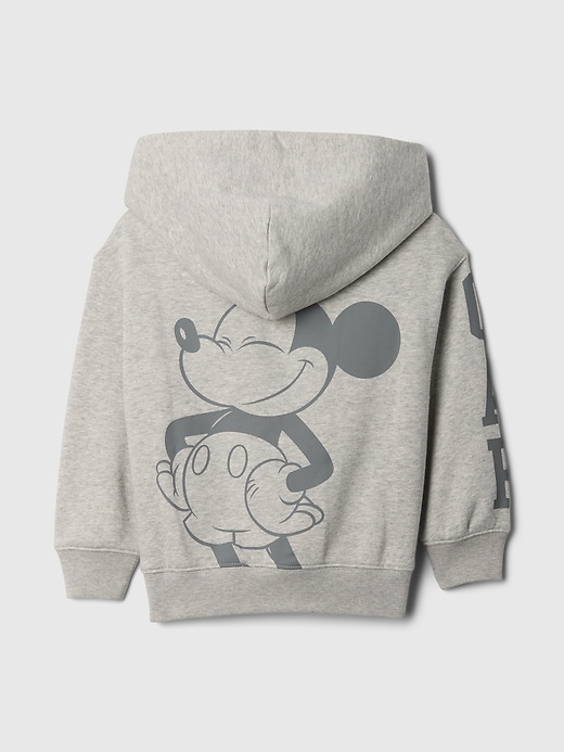 2 of 8 showing, with the color light heather gray of product Gap × Disney Baby & Toddler VintageSoft Hoodie