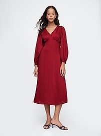 Satin Empire Midi Dress | Gap