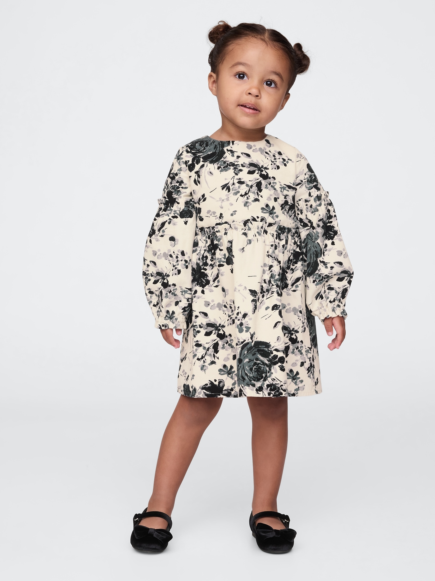 Toddler black floral dress hotsell
