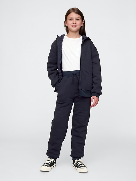 Image number 4 showing, Kids VintageSoft Sherpa-Lined Joggers
