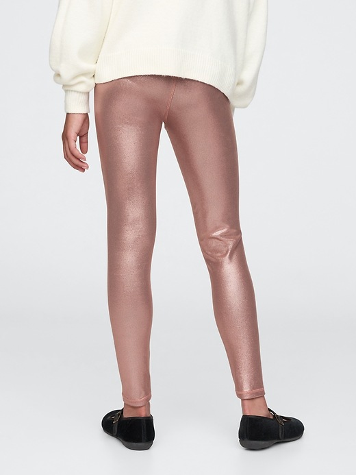 Girls Metallic Leggings by Gap Brown Size XL 12