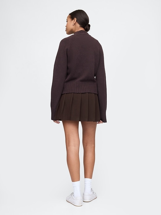 2 of 8 showing, with the color Terra Brown of product Pleated Mini Skort