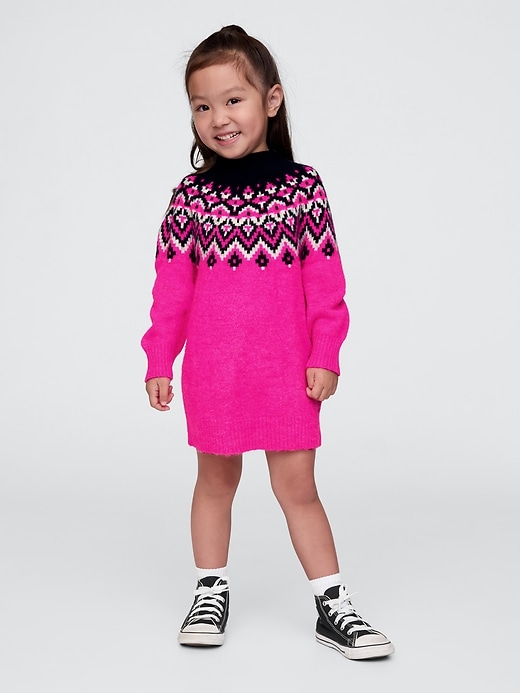 Image number 1 showing, Baby & Toddler Fair Isle Sweater Dress