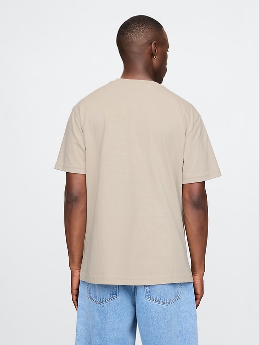 2 of 8 showing, with the color MOONSTONE of product Heavyweight Pocket T-Shirt